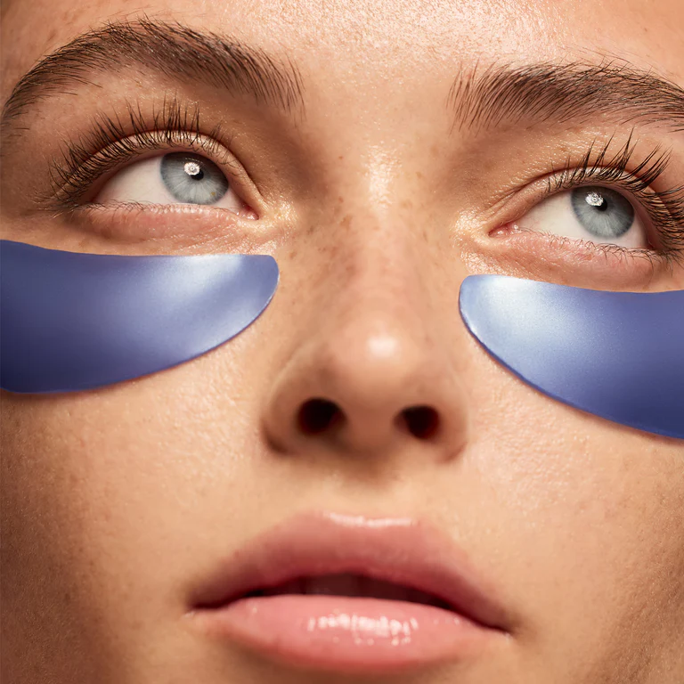 Blue eye patches